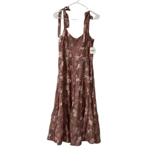 Altar'd State Floral Print Fit & Flare Midi Dress(Size Large) thumbnail 5
