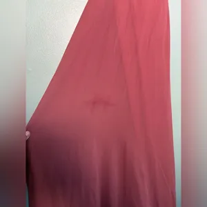 Lulus Dress Medium Mythical Kind of Love Maxi Dress Dusty Pink Cross Back Sz L thumbnail 3