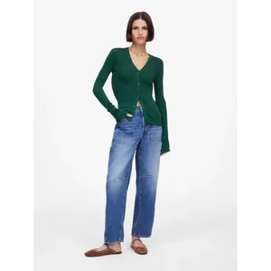 Madewell Merino Wool-Silk Blend Cardigan Sweater Mallard Green Size XS thumbnail 2