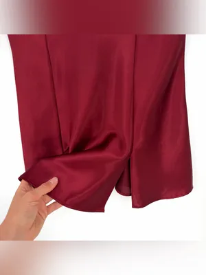 VICTORIA'S SECRET Satin Nighty Red Lace Trim S thumbnail 3