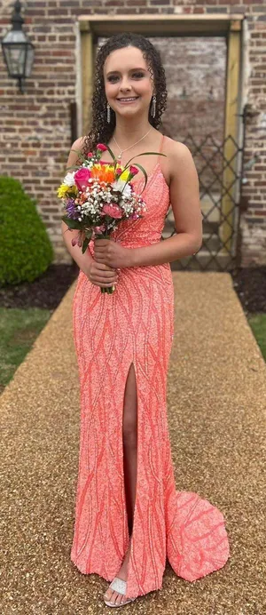 Primavera Couture Sequin Prom Dress thumbnail 1