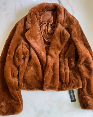 BLANK NYC Faux Fur Brown Teddy Sherpa Coat Jacket thumbnail 1