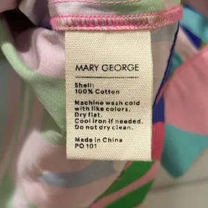NEW $188 Mary George Stella Top Sz M Bright Color Paradise Punch RicRac Cotton thumbnail 10