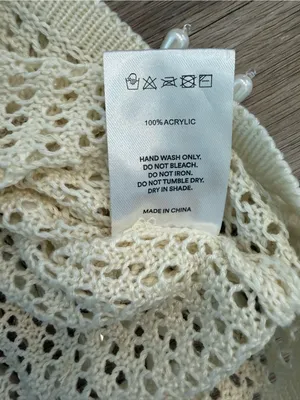 NWT Peppermayo Carpe Diem Crochet Mini Dress in Ivory, Size S/M thumbnail 5