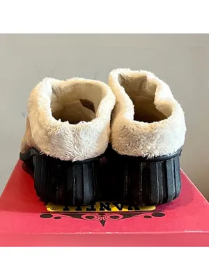 Vaneli Tan ‘Bryan’ Sherpa Wedge Mules, Size 7.5 thumbnail 4