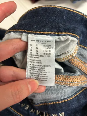 American Eagle Dark Wash Next Level Stretch Jeggings Size 14 thumbnail 9