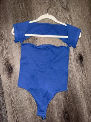 Pretty Little Thing Bodysuit Blue thumbnail 2