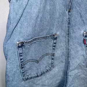 Levi's Denim Shortalls Women S Blue Light Wash Good Two Horse Brand Overalls thumbnail 5