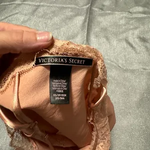 Victoria's Secret Peach Satin Lace Cami thumbnail 3