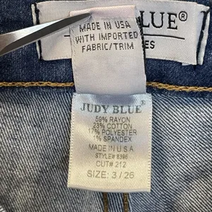 Judy‎ Blue Womens 3/26 Jeans Super Flare Boot Cut Stretch High Rise Medium Wash thumbnail 6