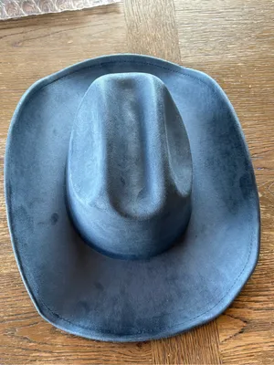 Vegan Suede Cowboy Hat Blue thumbnail 3
