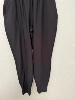 OLD NAVY Black High-Waist Jogger Pants Size Large thumbnail 7