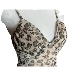 Womens Francesca’s Collections Meraki Zoey Animal Print Mesh Bodysuit - Sz S thumbnail 5