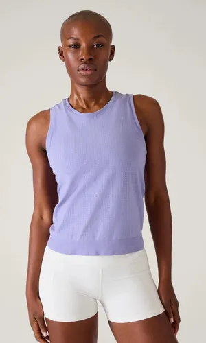 Athleta In Motion Seamless Tank Periwinkle Blue Size Small Workout Top thumbnail 1