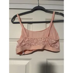 Auden Pink Lace‎ Bralette Soft Bra Wireless Adjustable Strap Coquette thumbnail 2