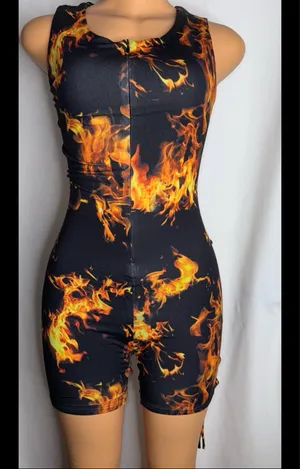 Cherry mellow fire romper thumbnail 5