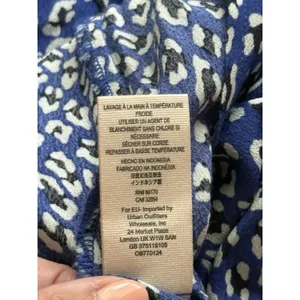 FREE PEOPLE Gorgeous Jess Wrap Maxi Dress Size Small Blue Black Leopard Print thumbnail 8