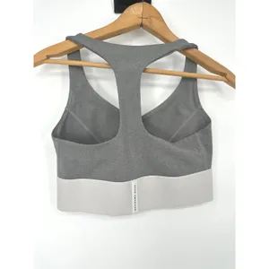 Good‎ American Sports Bra Women Size 2 Medium Gray Racerback V-Neck Activewear thumbnail 3