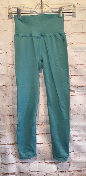 Free people movement Good Karma Teal High-Waist Active Leggings perforated Xs thumbnail 1