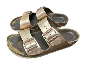 Birkenstock Sandals Flats Metallic Copper Size 41 US10.5 thumbnail 1