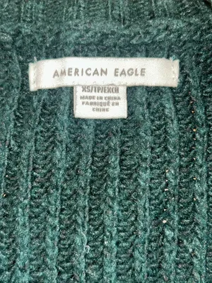 American Eagle AE Dreamspun Cozy Colorblock Knit Sweater Womens XS thumbnail 7