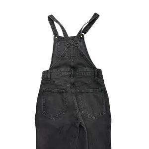 Old Navy O.G. Straight Black Y2K Jean Overalls Size 0 Women's Utility Denim thumbnail 5