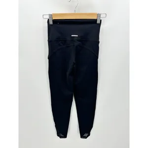 Aerie Black Chill Play Move Moto Pull On Stretch Leggings Women's Size‎ X-Small thumbnail 2