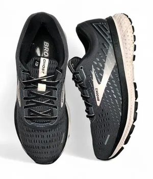 Brooks Ghost 13 Gray Pink Running Walking Shoes Sneakers 1203381B Size 7.5 B thumbnail 1