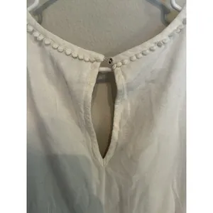 Show Me Your Mumu White Hera Mini Dress Size Large Boho Beachy Trim Detail Chic thumbnail 10