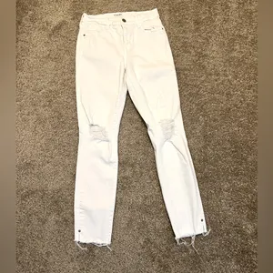 Frame denim Le high skinny crop‎ 25 white thumbnail 2
