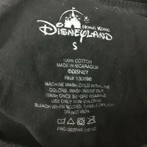Disney Mickey Mouse T-Shirt Unisex Small Black Rhinestone Hong‎ Kong Disneyland thumbnail 4