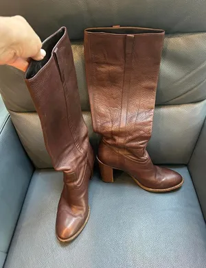 GUCCI Boots Made in Italy GG Logo Women's Size 39.5 thumbnail 1