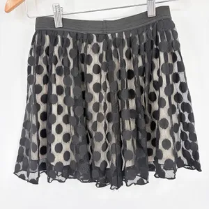 Wet Seal Mesh Y2K Polka Dot Mini Skirt Sz XS Dark Coquette Indie Whimsigoth thumbnail 5