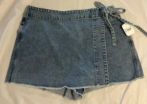 Altar'd State Skort Denim thumbnail 1