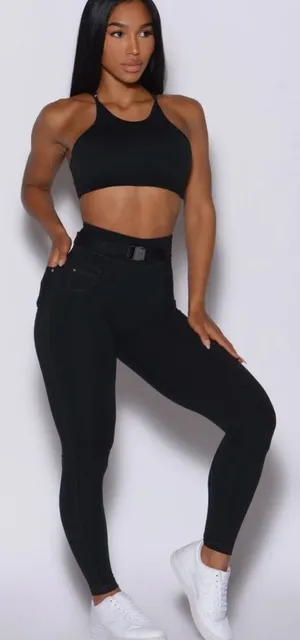 Bombshell High Neck Crop Bra thumbnail 1