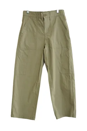 Agolde Los Angeles Khaki Tan Cargo Utility Wide Leg Cropped Pants Womens Size 25 thumbnail 1