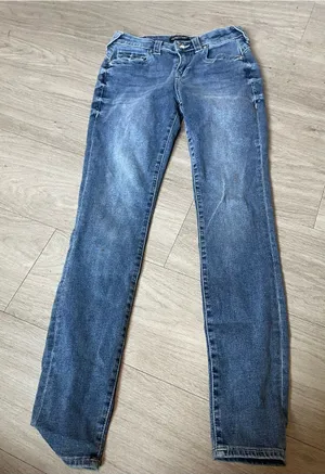 True Religion Women's Medium Blue Straight-Leg Jeans thumbnail 1
