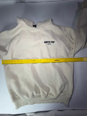 White Fox Boutique Cream Relaxed Pullover Hoodie thumbnail 3
