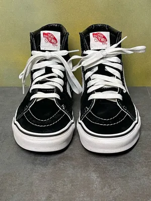 Vans Sk8-Hi Skate Black Suede/Canvas Shoes Women's Size 7.5 thumbnail 6