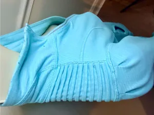 Lululemon Flash Forward Half Zip Size 4 Aqua Blue Thumbholes Reflective Mesh thumbnail 12