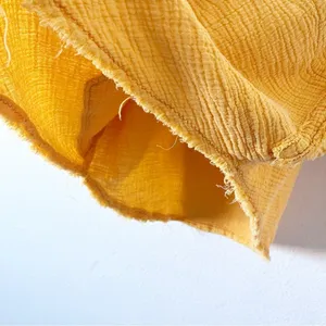 Free People We The Free Oversized Gauze Button Down Top Yellow Boho Shirt thumbnail 6