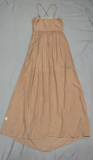 Tan maxi dress thumbnail 2