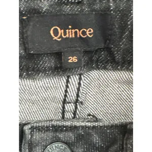 Quince Black Organic Cotton Tencel Straight Leg Jeans Womens Size 26 Faded Denim thumbnail 8
