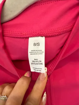 Hot Pink J80FIT Zip up workout top thumbnail 4