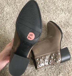 Sam Edelman NEW Circus taupe studded pointed boots thumbnail 3