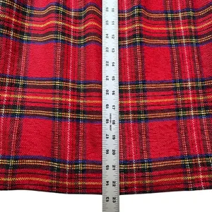 VTG Breeches Red Tartan Plaid Skirt‎ Suit Set Womens 8 Wool Blend Blazer Skirt thumbnail 11