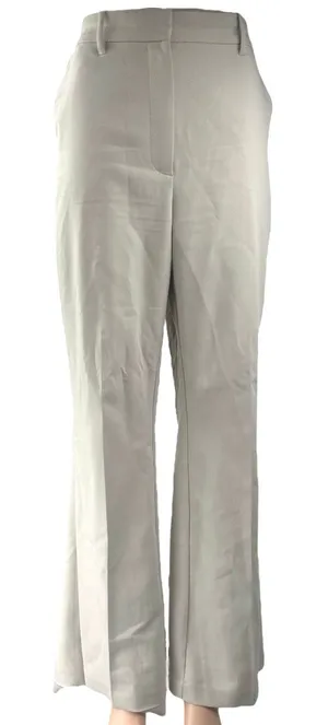 Abercrombie & Fitch Cream White High Rise Flared Bootcut Trousers Dress Pants 31 thumbnail 1