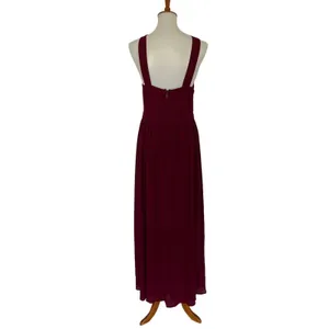 Lulus Large Maroon Bridesmaid Maxi Dress‎ Formal Evening Gown thumbnail 5