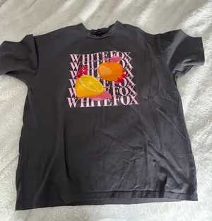 white fox t shirt Black thumbnail 1