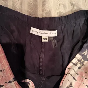 Young Fabulous & Broke Tie Dye Wide Leg Slit Pants Black Pink Rayon Boho XS thumbnail 3